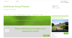 Desktop Screenshot of northbrook.gpsurgery.net