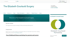Desktop Screenshot of elizabethcourtauld.gpsurgery.net