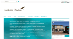 Desktop Screenshot of larkside.gpsurgery.net