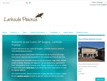 Tablet Screenshot of larkside.gpsurgery.net