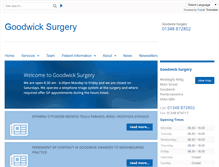 Tablet Screenshot of goodwick.gpsurgery.net