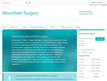 Tablet Screenshot of mountfield.gpsurgery.net