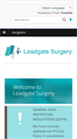 Mobile Screenshot of leadgate.gpsurgery.net