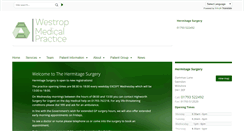 Desktop Screenshot of hermitage.gpsurgery.net