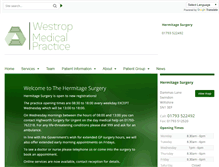 Tablet Screenshot of hermitage.gpsurgery.net