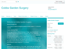 Tablet Screenshot of cobbsgardensurgery.gpsurgery.net
