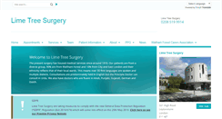 Desktop Screenshot of limetreesurgery.gpsurgery.net