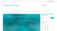 Desktop Screenshot of museumpractice.gpsurgery.net