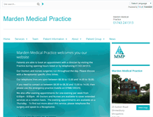 Tablet Screenshot of mardenpractice.gpsurgery.net