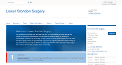 Desktop Screenshot of lowerstondon.gpsurgery.net