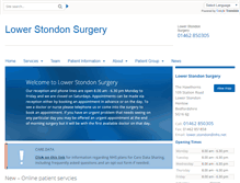 Tablet Screenshot of lowerstondon.gpsurgery.net