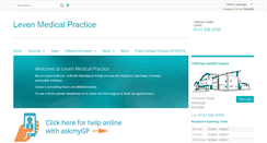 Desktop Screenshot of leven.gpsurgery.net