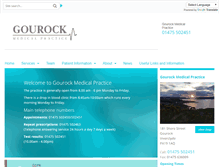 Tablet Screenshot of gourock.gpsurgery.net
