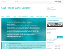 Tablet Screenshot of gashouselane.gpsurgery.net