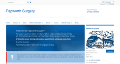 Desktop Screenshot of papworth.gpsurgery.net