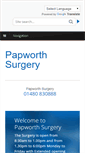 Mobile Screenshot of papworth.gpsurgery.net