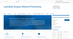 Desktop Screenshot of larksfieldsurgery.gpsurgery.net